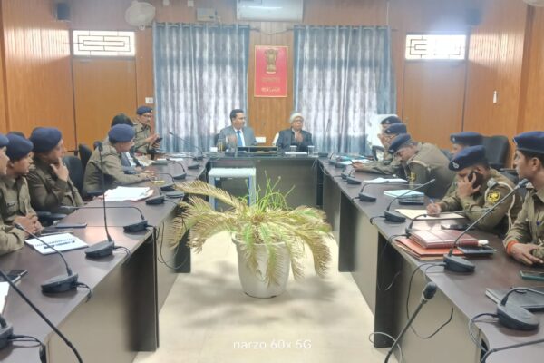राष्ट्रीय लोक अदालत की सफलता हेतु पुलिस अधिकारियों संग बैठक आयोजित