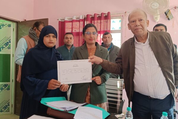 रामदास बगही पंचायत में निर्विरोध उप मुखिया चुनाव संपन्न, कनीजा खातून बनीं उप मुखिया