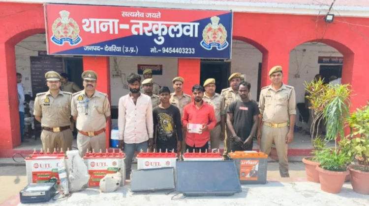 पथरदेवा: दो चोरी कांड का खुलासा, नाबालिग समेत पांच आरोपी गिरफ्तार